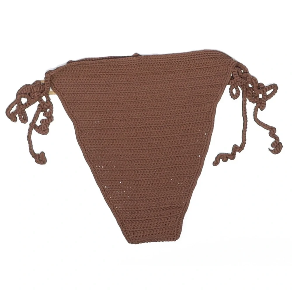 Skims Crochet Jasper Brown Bikini Bottom color Size 3x NWT new